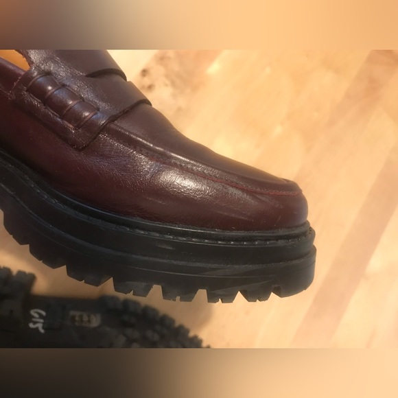 Sezane Albane Loafers Burgundy Leather - Picture 15 of 16